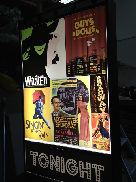 POSTER, Translucent Broadway Lightbox Cell - Wicked /Guys Dolls 60x74cm H